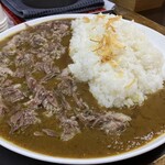 牛すじカレー 小さなカレー家 - 牛すじカレー並、牛すじ追加、ライス少なめ