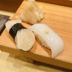 千寿司 - たいら貝・やりいか