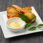 Fried Gyoza / Dumpling chicken dish and gyoza with yuzu pepper mayonnaise