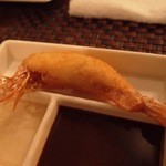 ワインと串揚げ こぱん - 天使の海老　姿揚げ。