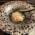 四季彩料理　藤美 - 菊芋の葛豆腐と天ぷら