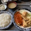 Kotton Doru - 週替りランチ　チーズハンバーグとチキン唐揚げ