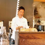 古民家ヌードゥル 黒揚羽森住 - ミシュランシェフ森住氏（写真の許可はとりました！）