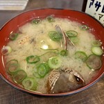 天ぷら 大吉 堺東店 - 名物あさりの味噌汁