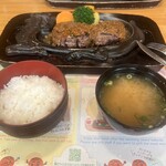 さわやか 函南店 - 和食セットの味噌汁が美味しいね