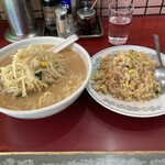 Ra-Men Kiku - 味噌ラーメン半炒飯セット　1200円