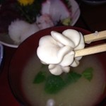 海鮮・話食処 しん - しらこのみそ汁、ほれほれ、おいしいぞ
