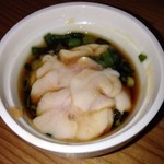 海鮮・話食処 しん - こちらは白子のポン酢和え、すきなんだよ俺
