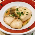 五穀 - 旬魚と豆腐の揚げ出し