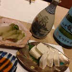 割烹酒亭 三分亭 - 塩ザーサイと蟹味噌クリームチーズ