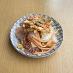 Namul with whitebait shrimp and bean sprouts