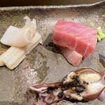 鮨やしろ - みる貝とマグロ