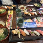 Sushi Choushimaru - まず劇団セットを三人前注文しました