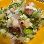 たこ焼き モダン焼き ふるちゃん - タコとネギ