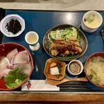 馳走かかしや - 日替膳(海鮮丼)(800円)