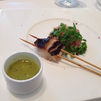 リストランテKubotsu - プレゼンテーションがすごいっすね。リゾットと魚料理