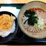 Hakone Soba - ミニ海老＆かき揚げ丼セット(冷そば)720円