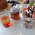 ココス - 料理写真:ドリンクバーと、苺のミニパフェ