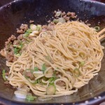 汁なし担々麺 階杉 - 混ぜたところ