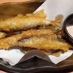 魚民 - 稚鮎の天ぷら～山椒塩を添えて・６０３円