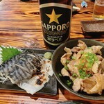 Yakitori Kagoya - 炙りしめさば＆鶏皮ポン酢