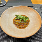 H - 「金目鯛」と「一番株採りなめこ」を使用した一品