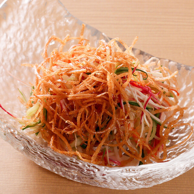 其の五、とろろするめの五色野菜サラダ