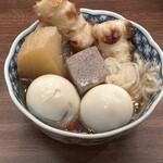 おでんと釜たき飯 あおちょ - お通しのおでん