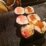 鮨 波やし - とろたく巻、いくら巻
