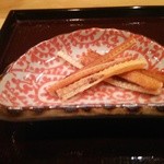 鮨 波やし - 穴子骨せんべい