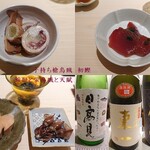 鮨 ゆうき - 摘みとお酒