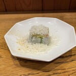 あかぎ - 蟹味噌豆腐+パルミジャーノレッジャーノ