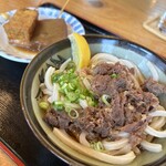 手打ちうどん つるや - 肉ぶっかけ小