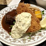 手作り洋食の店 ぱ・らんて - 自家製ハンバーグとひらめフライ