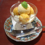 思い川茶房 - 妻はホットボールアラモード（650円）