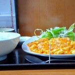 Chuugoku Shisen Ryourite Mpu Sendai - 海老のチリソース煮定食