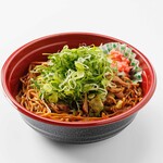 喫茶スマイル - 瀬戸焼そば　九条ねぎトッピング　お持ち出来ます。