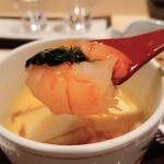 Tempura Shabu Shabu Kaiseki Nakatsugawa - 茶碗蒸し　薩摩揚げもはいってます。