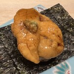 立喰い鮨 浩也 - チラシ特典で雲丹巻き