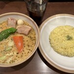 SOUP CURRY KING 本店 - ポーク角煮カレー