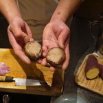 にい留 - 椎茸に海老がぎっしり詰まります☆