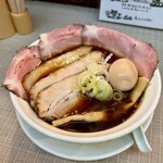 麺屋 聖 - 黒竹(限定焼豚3枚,煮玉子)