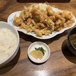 グリルみつば - とり天定食1,400円
