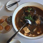 本格四川料理 蜀魚記 - 日本のあら汁と90%味が同じだった魚頭のスープパンケーキ3,280円