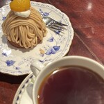 皇琲亭 - モンブランとアメリカンコーヒー