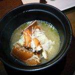 銀座 座屋 - ９．お食事～伊勢海老の味噌汁　2014.1.31