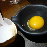 銀座 座屋 - ９．お食事～ヒノヒカリ土鍋炊きご飯＋土佐ジローの卵掛け　2014.1.31