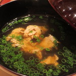 鮨 とかみ - マグロの肝の吸い物