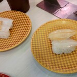 魚べい - 山わさびいか　110円　つぶ貝　130円