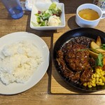 Kandanonikubarurampukyappu - ハンバーグランチ ¥1,250